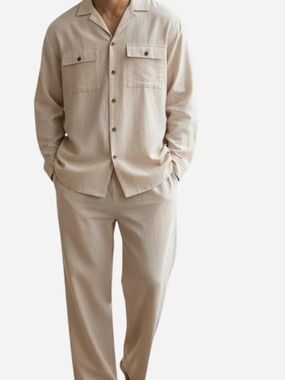 SHEIN Cream Crewneck Top